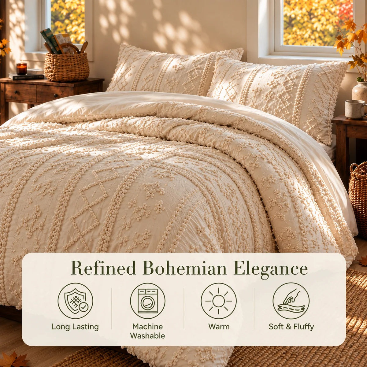Ezzede Tufted Comforter Set