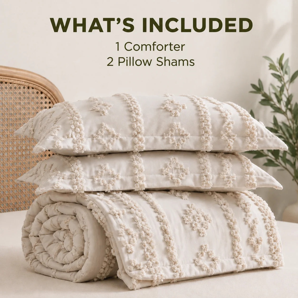 Ezzede Tufted Comforter Set