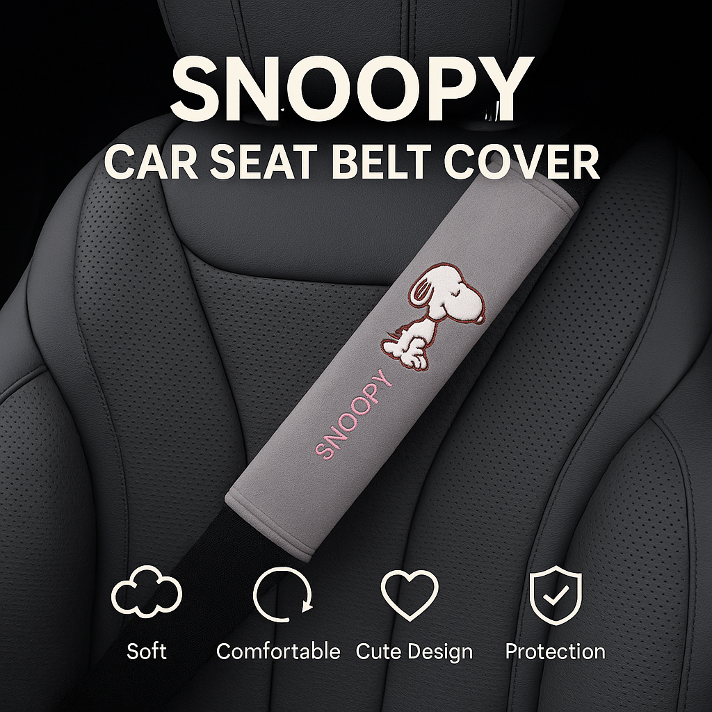 Snoopy Car Seat Belt Cover