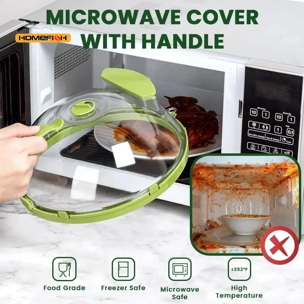 SteamKeeper Microwave Steam Splatter Cover