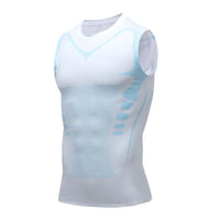 White Sleaveless Compression Shirt